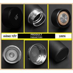 Bình giữ nhiệt thông minh có hiển thị nhiệt độ nước, Bình giữ nhiệt 500ml, Bình giữ nhiệt inox hiển thị nhiệt độ