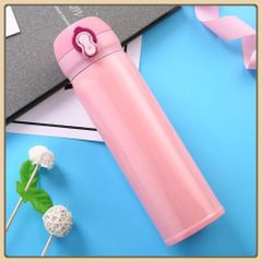 Bình giữ nhiệt 500ml inox 304 thiết kế nắp bật và khóa gài bình giữ nhiệt cho bé cao cấp - Bình Nước Giữ Nhiệt