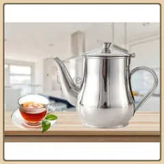 Ấm Pha Trà Eo Inox sáng bóng Phù Hợp Cho Quán Ăn, Quán Nước, Cà Phê Nhiều Dung Tích inox