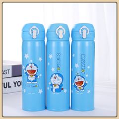 Bình giữ nhiệt 500ml inox 304 thiết kế nắp bật và khóa gài bình giữ nhiệt cho bé cao cấp - Bình Nước Giữ Nhiệt