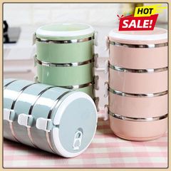 Camen Giữ Nhiệt 4 Tầng Ruột Inox Cao Cấp, hợp đựng cơm 4 tầng