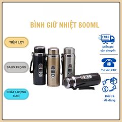 Bình Giữ Nhiệt Cao Cấp Nóng - Lạnh Cao Cấp 316 không gỉ - Loại 1000ml nắp kim cương