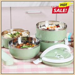 Camen Giữ Nhiệt 4 Tầng Ruột Inox Cao Cấp, hợp đựng cơm 4 tầng