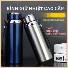 Bình Giữ Nhiệt Cao Cấp Nóng - Lạnh Cao Cấp 316 không gỉ - Loại 1000ml nắp kim cương
