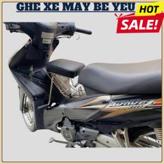 Ghế ngồi xe máy em bé - Xe Số, Yên Nệm, Không Tựa, Có Gác Chân, An Toàn Cho Bé Ngồi Xe Máy