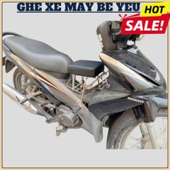 Ghế ngồi xe máy em bé - Xe Số, Yên Nệm, Không Tựa, Có Gác Chân, An Toàn Cho Bé Ngồi Xe Máy
