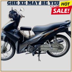 Ghế ngồi xe máy em bé - Xe Số, Yên Nệm, Không Tựa, Có Gác Chân, An Toàn Cho Bé Ngồi Xe Máy