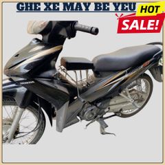 Ghế ngồi xe máy em bé - Xe Số, Yên Nệm, Không Tựa, Có Gác Chân, An Toàn Cho Bé Ngồi Xe Máy