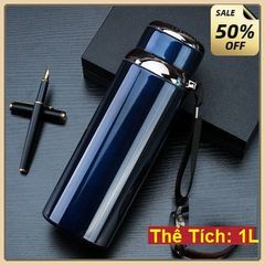 Bình Giữ Nhiệt 1000ml, Inox Cao Cấp, Kiểu Dáng Thời Trang, Sáng Bóng (nhiêu màu)