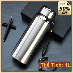 Bình Giữ Nhiệt 1000ml, Inox Cao Cấp, Kiểu Dáng Thời Trang, Sáng Bóng (nhiêu màu)