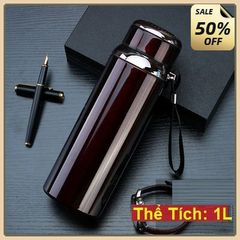 Bình Giữ Nhiệt 1000ml, Inox Cao Cấp, Kiểu Dáng Thời Trang, Sáng Bóng (nhiêu màu)