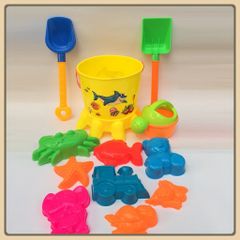 Bộ đồ chơi xúc cát  đi biển xô bạch tuộc nhí LT0368T  hàng Việt Nam (giao màu ngẫu nhiên)
