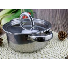 Combo 2  nồi inox dày 18cm.1 nồi inox 18CM  dùng kho cá nấu mì hâm nóng thức ăn