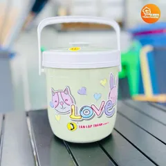 Phích đá mini hot, phích nước nhựa 1L màu ngẫu nhiên