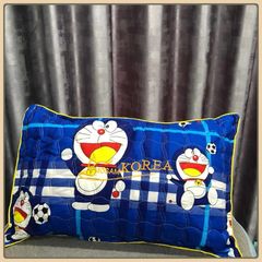 Áo gối thiêu 2 lớp chần gòn 50x70cm' vỏ gối nằm 50x70cm chần bông khóa kéo