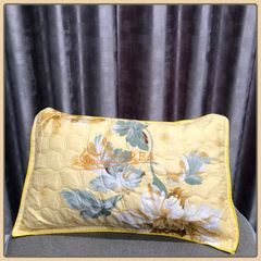 Áo gối thiêu 2 lớp chần gòn 50x70cm' vỏ gối nằm 50x70cm chần bông khóa kéo