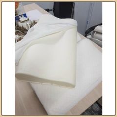 Gối Cao Su Non Chống Ngáy Chống Đau Mỏi Vai Gáy Mềm Mại Êm Ái - Cao Su TỰ NHIÊN-Gối cao su non chống ngáy