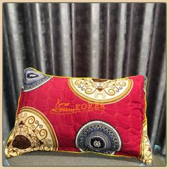 Áo gối thiêu 2 lớp chần gòn 50x70cm' vỏ gối nằm 50x70cm chần bông khóa kéo