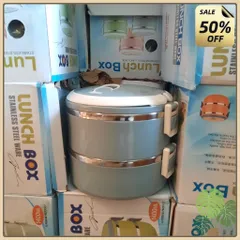 Cặp Lồng Cà Mênh 2 Tầng 4 tầng Lúa Mạch - Hộp Dựng Cơm Văn Phòng Có Nắp Khít