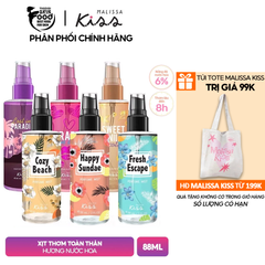 (Auth 100%) Xịt thơm toàn thân Dark Kiss body mist - Bath and Body