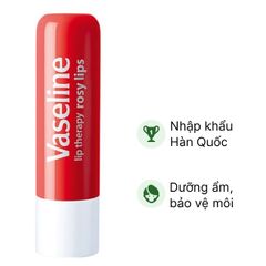 (Nhập khẩu) Sáp Dưỡng Môi Vaseline Lip Therapy Rosy Lips 7g Giúp Mềm