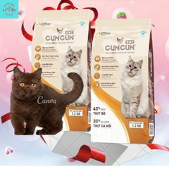 Hạt Cho Mèo Cuncun Cat - Hạt Mèo Không Độn Ngũ Cốc - Thức Ăn Cho Mèo Kén Ăn Túi 1.2kg
