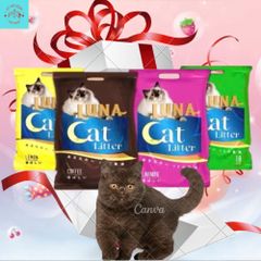 Cát vệ sinh cho mèo Luna Cat Litter Túi 9L Siêu khử mùi Vón cục nhanh Hương thơm nhẹ nhàng Lưu hương lâu