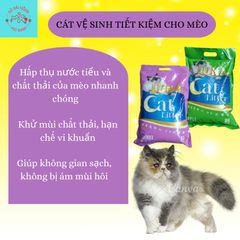 Cát vệ sinh cho mèo Luna Cat Litter Túi 9L Siêu khử mùi Vón cục nhanh Hương thơm nhẹ nhàng Lưu hương lâu
