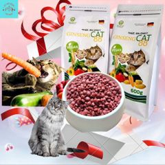 Thức Ăn Chay Cho Mèo Ginseng Cat 88 Túi 600g - Hạt Cho Mèo Wincat - Thức Ăn Cho Mèo Giảm Cân - Hạt Rau Củ Cho Mèo