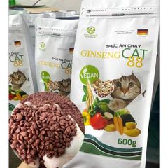 Thức Ăn Chay Cho Mèo Ginseng Cat 88 Túi 600g - Hạt Cho Mèo Wincat - Thức Ăn Cho Mèo Giảm Cân - Hạt Rau Củ Cho Mèo
