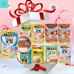[HÀNG CÓ TEM PHỤ TIẾNG VIỆT] Pate Mèo NEKKO -Thức Ăn Cho Mèo- Pate Cho Mèo Con Kitten Gói 70g Gravy-Jelly-Mousse