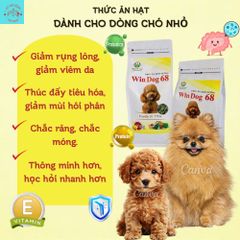 Thức Ăn Dinh Dưỡng Cho Chó Poodle Windog 68 túi 800g - Hạt Cho Chó Size Nhỏ - Thức ăn cho chó phốc sốc