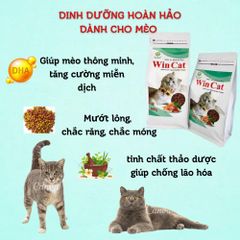 Hạt Cho Mèo Wincat - Thức Ăn Cho Mèo Kén Ăn - Hạt Nhỏ Cho Mọi Giống Mèo Túi 800g