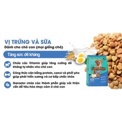 Thức Ăn Hạt Ganador Puppy Cho Chó Con Vị Trứng & Sữa Gói 400g