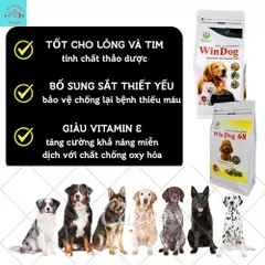 Hạt Cho Chó - Thức Ăn Dinh Dưỡng Cho Chó Trưởng Thành Windog túi 800g - Hạt Cho Chó Kén Ăn - Thức Ăn Cho Mọi Giống Chó