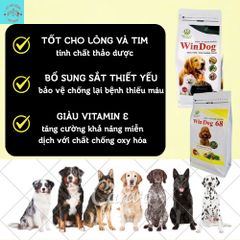 Thức Ăn Dinh Dưỡng Cho Chó Poodle Windog 68 túi 800g - Hạt Cho Chó Size Nhỏ - Thức ăn cho chó phốc sốc
