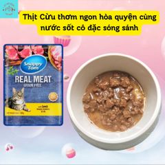 Pate Mèo Snappy Tom  - Thức Ăn Cho Mèo - Pate Tươi Cho Mèo Lớn Và Mèo Con 85G - Pate Snappy Tom Trái Cây Cho Mèo 70G