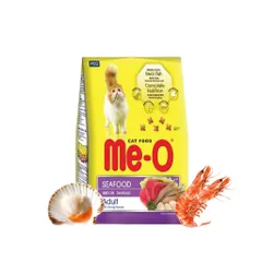 Thức Ăn Hạt Me-O Cho Mèo Trưởng Thành Túi 1.2kg 3 Vị: Cá Hồi - Cá Ngừ - Hải Sản