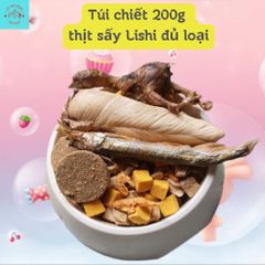Thịt Sấy Khô Cho Chó Mèo Lishi - Đồ Ăn Vặt Thú Cưng - Thức Ăn Cho Mèo - Thịt Sấy Đủ Loại Cho Chó Mèo