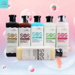 Sữa Tắm SOS Mềm Mượt Dưỡng Lông Thơm Lâu Cho Chó Mèo Nhiều Loại Chai 530ml