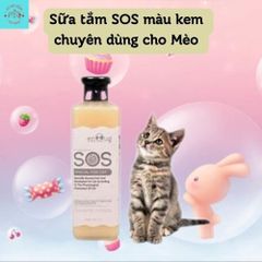 Sữa Tắm SOS Mềm Mượt Dưỡng Lông Thơm Lâu Cho Chó Mèo Nhiều Loại Chai 530ml
