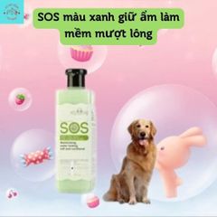 Sữa Tắm SOS Mềm Mượt Dưỡng Lông Thơm Lâu Cho Chó Mèo Nhiều Loại Chai 530ml