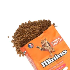 Thức Ăn Hạt Minino Cho Mèo Từ 3 Tháng Tuổi 3 Vị: Cá Hồi 350g - Hải Sản 350g - Cá Ngừ 480g