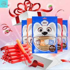 Xúc Xích Dinh Dưỡng Cho Chó Mèo - Thức Ăn Ướt Cho Chó Mèo Gói  30 thanh 15G