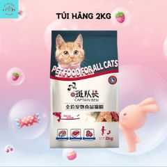 Hạt Mèo Captain Ben-Thức Ăn Hạt Captain Cho Mèo Bổ Sung 5 Loại Đông Khô Thủy Phân Tăng Nọng Vỗ Béo Cho Mèo