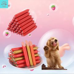 Xúc Xích Dinh Dưỡng Cho Chó Mèo - Thức Ăn Ướt Cho Chó Mèo Gói  30 thanh 15G