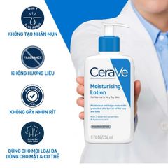(Auth 100%) Sữa Dưỡng Ẩm Da CeraVe 236ml Chính Hãng - Dưỡng ẩm vượt