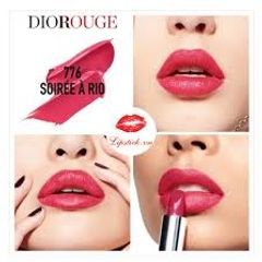 (Nhập khẩu) Son Dior Rouge 776 Soiree Rio Chính Hãng - Màu Hồng Đỏ