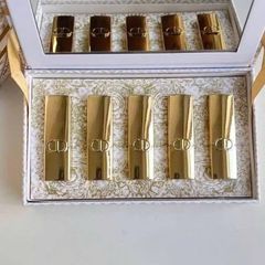 (Auth 100%) Set Son Mini Dior Rouge Dior 5 Cây 1.5g Bản 2025 Vỏ Vàng