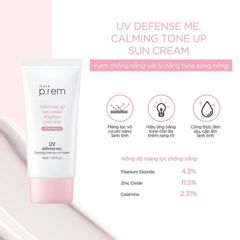 (Auth 100%) Kem Chống Nắng Nâng Tông Make p:rem UV Defense Me Calming